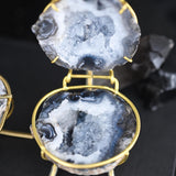 Geode Ring Box - Crystal Engagement Ring Holder for Proposal or Keepsake