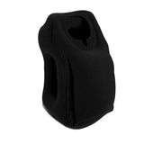 Inflatable travel pillow in black