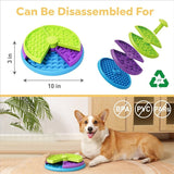 Twist & Turn Dog Slow Feeder Puzzle Bowl | Interactive Rotating Anti-Gulping Pet Feeder