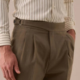 Marini Oria High Waisted Double Pleated Gurkha Pants