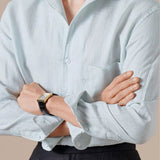 Marini Pure Linen Italian Collar Shirt