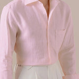 Marini Pure Linen Italian Collar Shirt