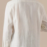 Marini Pure Linen Italian Collar Shirt