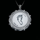 Personalised Baby Footprint Pendant