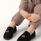 KIDS Walkers All Black Loafer