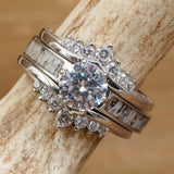 The Grand Cascade Wishbone Wedding Set
