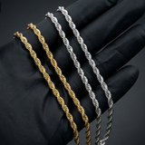 9ct Gold Filled Rope Chain 6mm