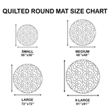 Tentacle Dance Quilted Round Mat NCU0DV3842