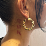 9ct Gold Filled Twist Hoop Earrings - Multiple Sizes