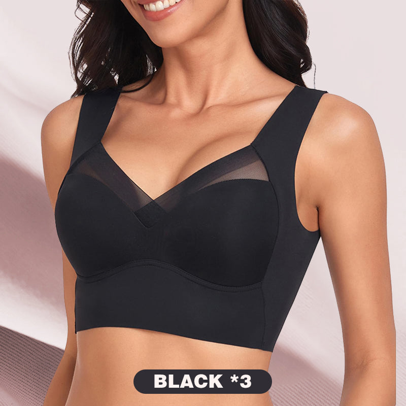 🏆LAST DAY BUY 1 GET 3 PACKS✨ Sexy Push Up Wireless Bras 3-Pack - Seamless Support with Enhanced Lift for All-Day Comfort & Confidence 🌸💫