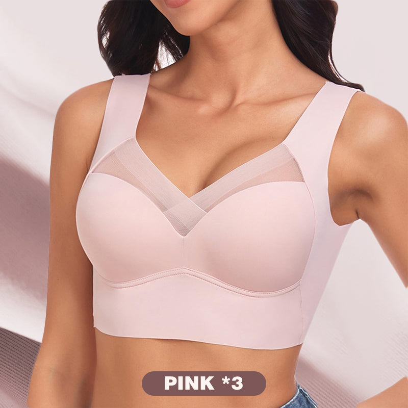 🏆LAST DAY BUY 1 GET 3 PACKS✨ Sexy Push Up Wireless Bras 3-Pack - Seamless Support with Enhanced Lift for All-Day Comfort & Confidence 🌸💫