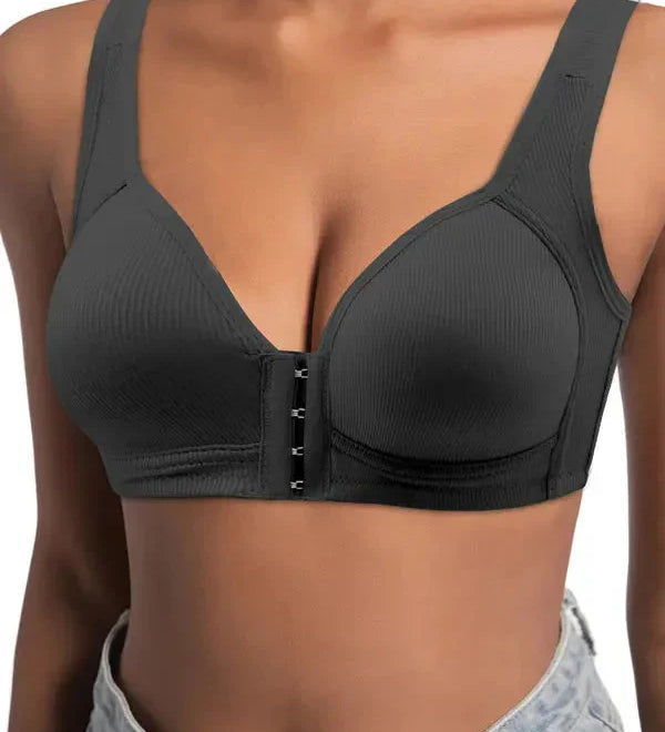 ❤️Adjustable Front Closure Push-Up Bra Wire-Free, Seamless & Side Support for Daily Wear, Spring-Summer Comfort