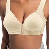 ❤️Adjustable Front Closure Push-Up Bra Wire-Free, Seamless & Side Support for Daily Wear, Spring-Summer Comfort