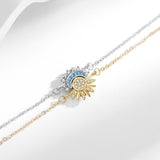 Sun and moon charm detail