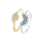 Sun and moon stackable rings