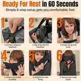 6-step setup of the travel sleep system